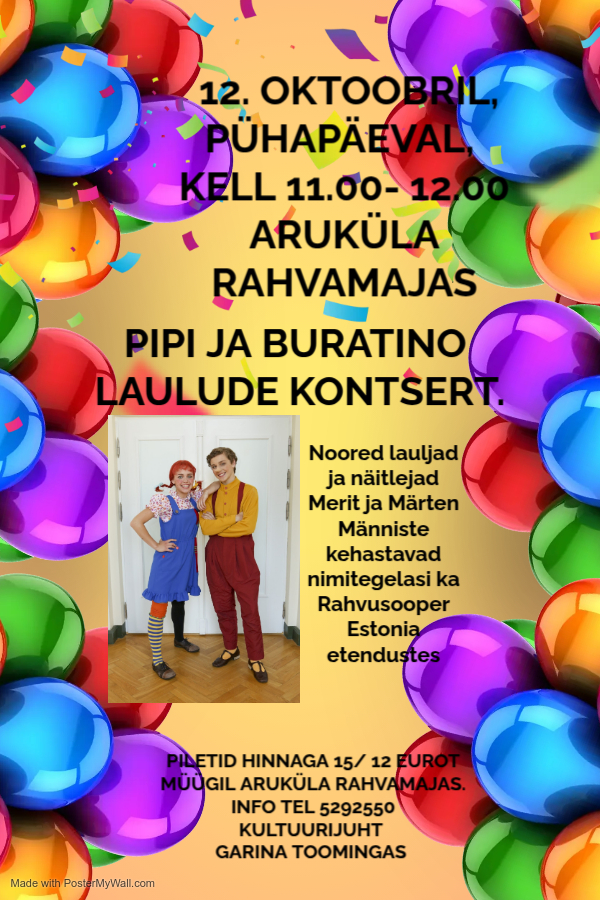 Pipi ja Buratino laulude kontsert