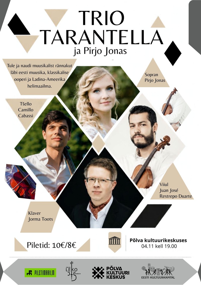 Trio Tarantella ja sopran Pirjo Jonas